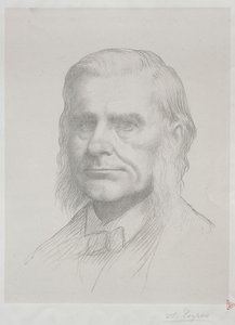 Portrait of Thomas Huxley (2nd Plate) by Alphonse Legros