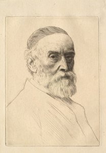 Portrait of the Painter G. F. Watts (1817–1904) by Alphonse Legros