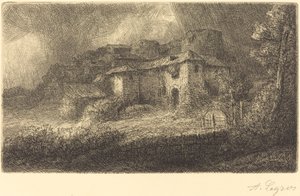 Ruins of a Chateau by Alphonse Legros
