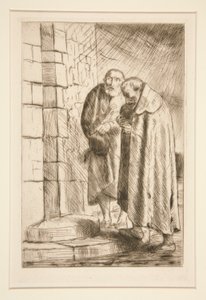 St. Peter and St. Paul at Mr. Richard, from Histoire du Bonhomme Misere by Alphonse Legros