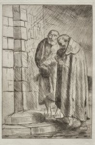 St. Pierre et St. Paul at the door of Mr. Richard by Alphonse Legros