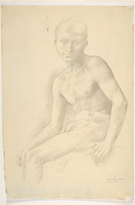Study of a Figure by Alphonse Legros