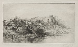 The Abandoned Village by Alphonse Legros
