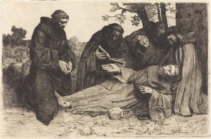 The Death of Saint Francis by Alphonse Legros