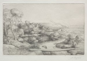 The Footbridge by Alphonse Legros