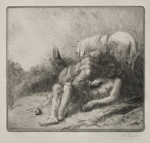The Good Samaritan by Alphonse Legros