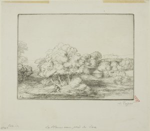The Hamlet by the Lake by Alphonse Legros