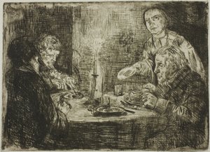 The Supper by Alphonse Legros