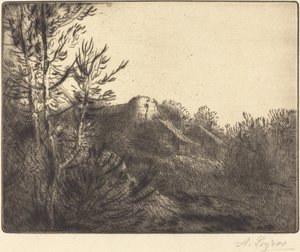 View of a Farm by Alphonse Legros