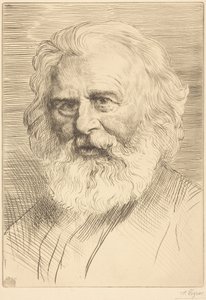 W.H. Longfellow, 1st Plate by Alphonse Legros