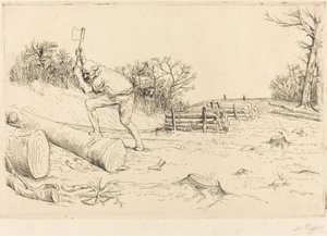 Woodcutter by Alphonse Legros
