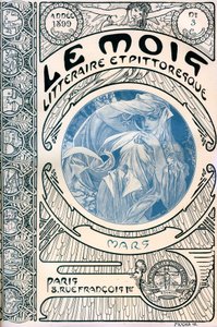 Cover of the magazine (monthly magazine) The Literary and Picturesque Month by Alphonse Mucha: March 1899 - Maison de la Bonne Presse by Alphonse Mucha