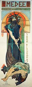Medea, with Sarah Bernhardt by Alphonse Marie Mucha