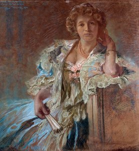 Portrait of Berthe Lalande by Alphonse Mucha