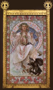 Portrait of Josephine Crane Bradley in Slavia by Alphonse Mucha
