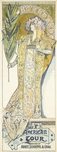 Sarah Bernhardt, American Tour by Alphonse Mucha