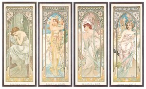The Times of the Day by Alphonse Mucha