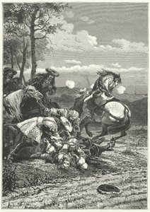 Death of Marshal Turenne at the Battle of Salzbach by Alphonse Marie de (after) Neuville