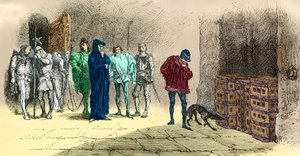 Louis XI in front of Cardinal de La Balue, prisoner