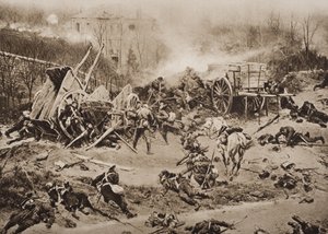 The Battle of Champigny, 30th November 1870, illustration from 