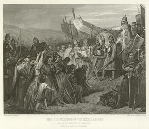 The Submission of Witikind, AD 785 by Alphonse Marie de Neuville