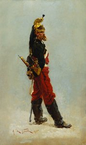 A Dragon by Alphonse Marie de Neuville