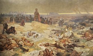 After the Battle of Grunwald. The Solidarity of the Northern Slavs (The cycle The Slav Epic) by Alphonse Mucha