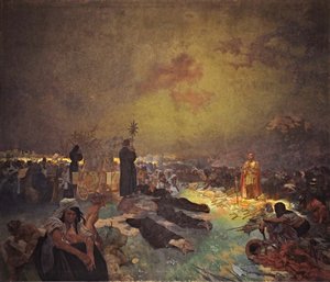 After the Battle of Vítkov Hill (The Slav Epic) by Alphonse Mucha