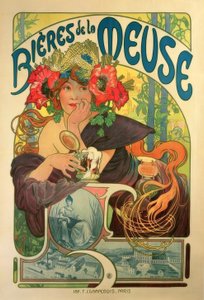 Beers of the Meuse by Alphonse Mucha