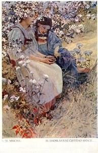 Blessed are the Pure in Heart For They Shall See God by Alphonse Mucha