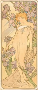 The Iris by Alphonse Mucha