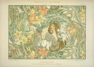 Lily by Alphonse Mucha