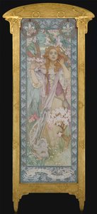 Maude Adams as Joan of Arc, 1909 by Alphonse Mucha