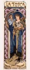 Poster for Tosca with Sarah Bernhardt