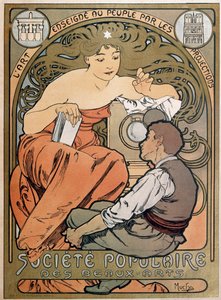 Poster for the Societe Populaire des Beaux Arts