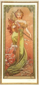 Spring from the Series Les Saisons by Alphonse Mucha