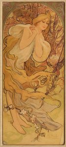 Spring (from the Series Les Saisons) by Alphonse Mucha