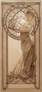 Preliminary Drawing for Plate 8 by Alphonse Mucha