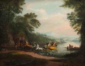 Mishap at the Ford by Alvan Fisher