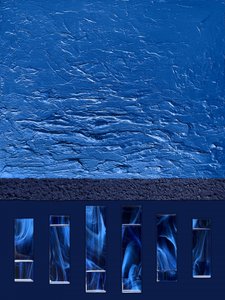 Abstract Blue Smoke Flow