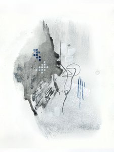 Abstract Fluid Gray Blue