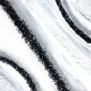 Black Silver Glitter Abstract