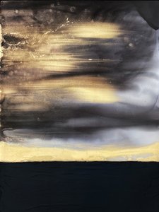 Golden Horizon Abstract
