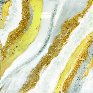 Opulent Gold Swirls by Alyson Storms