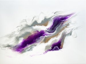 Swirling Purple Abstract