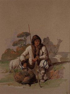 Shepherd, c.1855 by Amadeo Preziosi