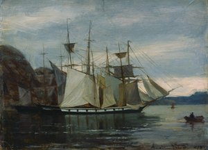 Kleven, Mandal by Amaldus Nielsen