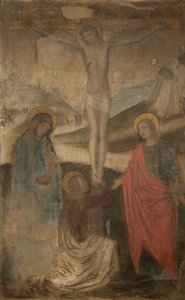 The Crucifixion with Virgin, St John and Magdalen by Ambrogio Bergognone