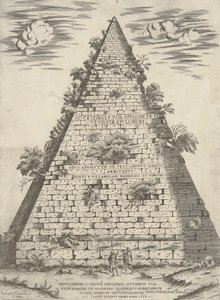 Tomb of C. Cestius Epulo on the Ostian Way with Pyramid and Marble Quadrant, Most Noble and Ancient