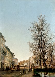 View of Porta Venezia Area, Milan (c.1850) by Ambrogio Fermini